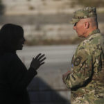 
              U.S. Vice President Kamala Harris visits the demilitarized zone (DMZ) separating the two Koreas, in Panmunjom, South Korea Thursday, Sept. 29, 2022. (Leah Millis/Pool Photo via AP)
            