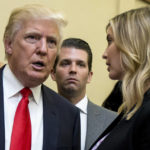
              FILE - Donald Trump, left, his son Donald Trump Jr., center, and his daughter Ivanka Trump speak during the unveiling of the design for the Trump International Hotel in the The Old Post Office, in Washington, on Sept. 10, 2013. New York's attorney general sued former President Donald Trump and his company, on Wednesday, Sept. 21, 2022, alleging business fraud involving some of their most prized assets, including properties in Manhattan, Chicago and Washington, D.C. (AP Photo/Manuel Balce Ceneta, File)
            