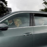 
              Britain's King Charles III, sitting in the back of the car, and Camilla, the Queen Consort, leave Birkhall following Thursday's death of Queen Elizabeth II, in Balmoral, Scotland, Friday, Sept. 9, 2022. Britain’s new king prepared to meet with the prime minister Friday and address a nation mourning Queen Elizabeth II, the only British monarch most of the world had known and a force of stability in a volatile age. (Andrew Milligan/PA Wire/PA via AP)
            