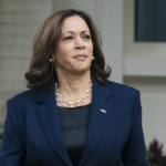 
              FILE - Vice President Kamala Harris waits outside the Vice President's official residence Sept. 16, 2022, in Washington. Harris is leading a U.S. delegation to Tokyo for the funeral of former Japanese prime minister Shinzo Abe, who was assassinated in July. (AP Photo/Manuel Balce Ceneta, File)
            