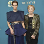 
              Sarah Paulson, left, and Holland Taylor arrive at the 74th Primetime Emmy Awards on Monday, Sept. 12, 2022, at the Microsoft Theater in Los Angeles. (Photo by Richard Shotwell/Invision/AP)
            
