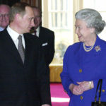 
              FILE - In this Monday, April 17, 2000 file photo, Britain's Queen Elizabeth II, right talks with Russian President Vladimir Putin, prior to a private audience at Windsor Castle, on his first visit to the West as Russian President, in Windsor, England.  Queen Elizabeth II, Britain’s longest-reigning monarch and a rock of stability across much of a turbulent century, has died. She was 96. Buckingham Palace made the announcement in a statement on Thursday Sept. 8, 2022. (Fiona Hanson/Pool Photo via AP, File)
            
