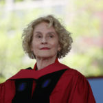 
              FILE - Martha Nussbaum is introduced as an honorary degree recipient during Harvard's 371st Commencement, May 26, 2022, in Cambridge, Mass. Three Americans were among winners of this year’s Balzan Prize, announced Monday, Sept. 12, 2022, for their work in the fields of moral philosophy, musicology and biotechnology. Nussbaum, a philosopher and scholar at the University of Chicago, won for “her transformative reconception of the goals of social justice, both globally and locally," the Balzan Foundation said in its citation. (AP Photo/Mary Schwalm, File)
            