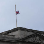 
              The flag flies halfmast over Buckingham Palace in London, Friday, Sept. 9, 2022. Queen Elizabeth II, Britain's longest-reigning monarch and a rock of stability across much of a turbulent century, died Thursday Sept. 8, 2022, after 70 years on the throne. She was 96. (AP Photo/Kirsty Wigglesworth)
            