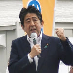 
              FILE - In this image from a video, Japan's former Prime Minister Shinzo Abe makes a campaign speech in Nara, western Japan shortly before he was shot on July 8, 2022.  Japan is filled with tension, rather than sadness, on Tuesday, Sept. 27, 2022 as a rare state funeral for the assassinated former Prime Minister Abe, one of the most divisive leader, deeply splits the nation. (Kyodo News via AP, File)
            