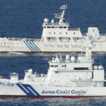 
              FILE - Ships of China Marine Surveillance and Japan Coast Guard steam side by side near disputed islands, called Senkaku in Japan and Diaoyu in China, in the East China Sea, Oct. 25, 2012. Japan and China on Thursday, Sept. 29, 2022, mark the 50th anniversary of the 1972 normalization of their ties, but there isn't much of a celebratory mood. Improved ties between Asia’s two biggest economies are considered vital to the region's stability and prosperity, but they remain at odds over disputed East China Sea islands and China’s growing military and economic assertiveness in the region. (Kyodo News via AP, File)
            