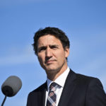 
              Canadian Prime Minister Justin Trudeau makes a statement in Ottawa, Ontario, on Monday, Sept. 5, 2022, about the stabbing attack in Saskatchewan. The series of attacks took place on the James Smith Cree Nation and in the village of Weldon in Saskatchewan province. (Justin Tang/The Canadian Press via AP)
            