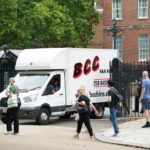 
              A van from the company BCC van hire reverses into the rear entrance to Downing Street, London, after it was announced Liz Truss is the new Conservative party leader, in London, Monday, Sept. 5, 2022. Britain’s Conservative Party has chosen Foreign Secretary Liz Truss as the party’s new leader, putting her in line to be confirmed as prime minister. Truss’s selection was announced Monday in London after a leadership election in which only about 170,000 dues-paying members of the Conservative Party were allowed to vote. (Yui Mok/PA via AP)
            