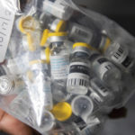 
              FILE - Vials of single doses of the Jynneos vaccine for monkeypox are seen from a cooler at a vaccinations site on Aug. 29, 2022, in the Brooklyn borough of New York. With monkeypox cases subsiding in Europe and parts of North America, many scientists say now is the time to prioritize stopping the virus in Africa. (AP Photo/Jeenah Moon, File)
            