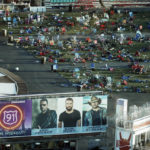 
              FILE - Personal belongings and debris litters the Route 91 Harvest festival grounds across the street from the Mandalay Bay resort and casino after an Oct. 1, mass shooting in Las Vegas, on Oct. 3, 2017. Five years after a gunman killed 58 people and wounded hundreds more at a country music festival in Las Vegas in the deadliest mass shooting in modern U.S. history, the massacre is now part of a horrifying increase in the number of mass slayings with more than 20 victims, according to a database of mass killings maintained by The Associated Press, USA Today and Northeastern University. (AP Photo/Marcio Jose Sanchez, File)
            
