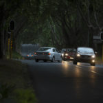 
              Cars travel over a traffic light controlled intersection during a power outage in Johannesburg, Wednesday, Sept. 21, 2022. South African president Cyril Ramaphosa is scheduled to hold an urgent meeting with his cabinet to discuss the country's electricity crisis amid unprecedented levels of nationwide power blackouts in Africa's most developed economy. (AP Photo/Denis Farrell)
            