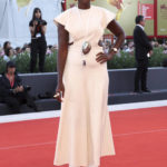 
              Alice Diop poses for photographers upon arrival at the premiere of the film 'The Hanging Sun' during the 79th edition of the Venice Film Festival in Venice, Italy, Saturday, Sept. 10, 2022. (Photo by Joel C Ryan/Invision/AP)
            