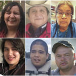 
              This combination of photos provided by Royal Canadian Mounted Police shows stabbing victims, from top left, Bonnie Burns, Carol Burns, Christian Head, Lydia Gloria Burns, and Lana Head. From bottom left, Wesley Petterson, Thomas Burns, Gregory Burns, Robert Sanderson, and Earl Burns. Myles Sanderson, 32, and his brother Damien, are accused of killing 10 people and wounding 18 others in the attacks that spread across the rural reserve and into the nearby town of Weldon, Saskatchewan. (Royal Canadian Mounted Police via AP)
            