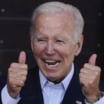 
              President Joe Biden gestures after speaking during an event at Henry Maier Festival Park in Milwaukee, Monday, Sept. 5, 2022. Biden is in Wisconsin this Labor Day to kick off a nine-week sprint to the crucial midterm elections.   (AP Photo/Morry Gash)
            