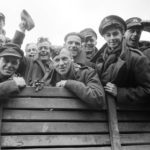 
              FILE - British prisoners liberated by General Paton's Fourth Armored Division in the vicinity of Gotha, Germany on April 8, 1945. Some of them were taken prisoner at Dunkirk. (AP Photo/Byron Rollins, File)
            