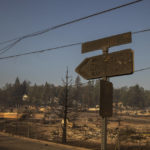 
              Properties destroyed by the Mill Fire are seen in Weed, Calif., Saturday, Sept. 3, 2022. (Stephen Lam/San Francisco Chronicle via AP)
            