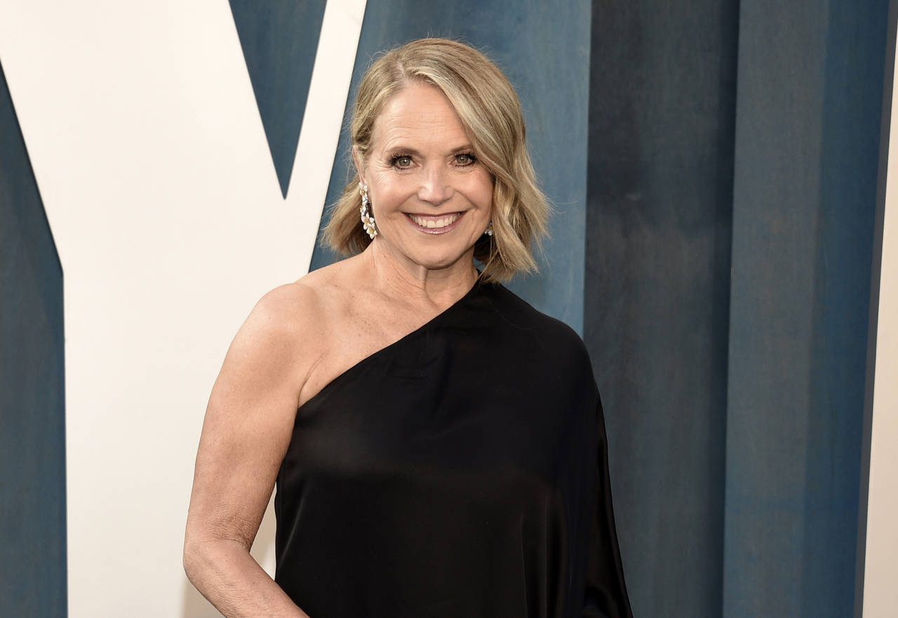 FILE - Katie Couric appears at the Vanity Fair Oscar Party on March 27, 2022, in Beverly Hills, Cal...