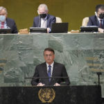 
              Brazilian President Jair Bolsonaro addresses the 77th session of the General Assembly at United Nations headquarters, Tuesday, Sept. 20, 2022. (AP Photo/Mary Altaffer)
            
