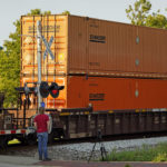 
              A CSX freight train runs through a crossing in Homestead, Pa., Wednesday, Sept. 14, 2022. (AP Photo/Gene J. Puskar)
            