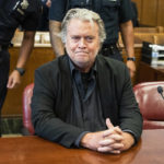 
              Former White House strategist Steve Bannon waits for his arraignment in Manhattan State Supreme Court after surrendering to authorities, Thursday, Sept. 8, 2022, in New York. Bannon pleaded not guilty to New York state charges of duping donors who gave money to build a wall on the U.S.-Mexico border. (Steven Hirsch/New York Post via AP, Pool)
            