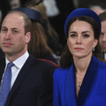 
              FILE - Britain's Prince William and Kate, Duchess of Cambridge attend the Commonwealth Service on Commonwealth Day at Westminster Abbey in London, Monday March 14, 2022. The death of Queen Elizabeth II means the younger generation of Britain’s royal family must step up their responsibilities significantly.(Daniel Leal/Pool via AP, File)
            