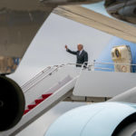 
              President Joe Biden boards Air Force One at Andrews Air Force Base, Md., Monday, Sept. 12, 2022, to travel to Boston. (AP Photo/Andrew Harnik)
            