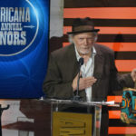 
              Buddy Miller accepts the Lifetime Achievement Award at the Americana Honors & Awards show Wednesday, Sept. 14, 2022, in Nashville, Tenn. (AP Photo/Mark Humphrey)
            