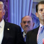 
              FILE - President-elect Donald Trump, left, his chief financial officer Allen Weisselberg, center, and his son Donald Trump Jr., right, attend a news conference at Trump Tower in New York, on Jan. 11, 2017. New York’s attorney general sued former President Donald Trump and his company on Wednesday, alleging business fraud involving some of their most prized assets, including properties in Manhattan, Chicago and Washington, D.C. (AP Photo/Evan Vucci, File)
            