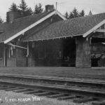 The Northern Pacific depot in Steilacoom, WA as it appeared in 1920. (Courtesy Marianne Bull)