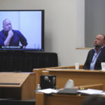 
              FILE - Infowars founder Alex Jones is shown a clip of his former deposition while testifying in the Sandy Hook defamation damages trial at Connecticut Superior Court in Waterbury, Conn. Thursday, Sept. 22, 2022.   A Connecticut jury’s ruling that Jones pay $965 to people he targeted with Sandy Hook lies is heartening to people disgusted by the muck of disinformation. Just don’t expect conspiracy theories to go away.    (Tyler Sizemore/Hearst Connecticut Media via AP, Pool, File)
            