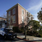 
              A San Francisco Police Department vehicle parks outside the home of Speaker of the House Nancy Pelosi, in San Francisco, Saturday, Oct. 29, 2022. David DePape, accused of breaking into the home and severely beating her husband Paul Pelosi with a hammer appears to have made racist and often rambling posts online, including some that questioned the results of the 2020 election, defended former President Donald Trump and echoed QAnon conspiracy theories. (AP Photo/Jeff Chiu)
            