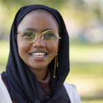 
              Mana Abdi, 26, a Democratic candidate for state legislature, speaks with a reporter, Thursday, Oct. 6, 2022, in Lewiston, Maine. She is running unopposed. Her Republican opponent, who had posted on Facebook that Muslims "should not be allowed to hold public office," withdrew from the race in August. (AP Photo/Robert F. Bukaty)
            