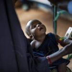 
              A child is measured at a camp for displaced people on the outskirts of Dollow, Somalia, on Monday, Sept. 19, 2022.  Somalia is in the midst of the worst drought anyone there can remember. A rare famine declaration could be made within weeks. Climate change and fallout from the war in Ukraine are in part to blame. (AP Photo/Jerome Delay)
            
