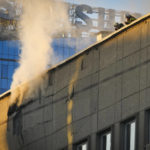 
              Firefighters work at the scene of Russian shelling in Kyiv, Ukraine, Monday, Oct. 17, 2022, after some explosions rocked Kyiv in the early morning. (AP Photo/Efrem Lukatsky)
            