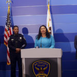 
              San Francisco Mayor London Breed provides an update during a press conference at San Francisco Police Headquarters on strategies and data around drug dealing in San Francisco on Wednesday, Oct. 5, 2022. (Lea Suzuki/San Francisco Chronicle via AP)
            