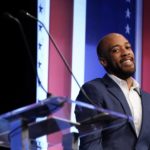 
              Democratic U.S. Senate candidate Mandela Barnes is introduced during a televised debate Thursday, Oct. 13, 2022, in Milwaukee. (AP Photo/Morry Gash)
            