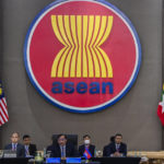 
              In this photo released by Indonesian Ministry of Foreign Affairs, Cambodian Foreign Minister Prak Sokhonn, center, speaks during the special meeting of Southeast Asian foreign ministers at the Association of Southeast Asian Nations (ASEAN) Secretariat in Jakarta, Indonesia, Thursday, Oct. 27, 2022. (Galih Pradipta, Indonesian Ministry of Foreign Affairs via AP)
            