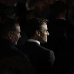 
              France's President Emmanuel Macron, center, walks with other leaders after a group photo during meeting of the European Political Community at Prague Castle in Prague, Czech Republic, Thursday, Oct 6, 2022. Leaders from around 44 countries are gathering Thursday to launch a "European Political Community" aimed at boosting security and economic prosperity across the continent, with Russia the one major European power not invited. (AP Photo/Petr David Josek)
            