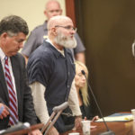 
              Raymond Moody appears in court, Wednesday, Oct. 19, 2022, in Georgetown, S.C. Moody, 62, accused of kidnapping and killing 17-year-old Brittanee Drexel in 2009, pleaded guilty Wednesday morning and was sentenced to life in prison. (Jason Lee/The Sun News via AP)
            