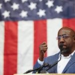 
              Sen. Raphael Warnock, D-Ga., speaks to students and supporters at the UGA Chapel, in Athens, Ga., on Thursday, Oct. 20, 2022. (Joshua L. Jones/Atlanta Journal-Constitution via AP)
            