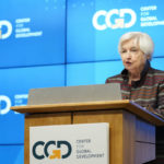 
              Treasury Secretary Janet Yellen speaks about challenges facing the global economy at the Center for Global Development, Thursday, Oct. 6, 2022, in Washington. (AP Photo/Patrick Semansky)
            