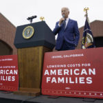 
              President Joe Biden speaks about lowering costs for American families at Irvine Valley Community College, in Irvine, Calif., Friday, Oct. 14, 2022. (AP Photo/Carolyn Kaster)
            