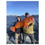 
              People pose for a photo during the annual ASYMCA Alaska Combat Fishing Tournament on May 25, 2022, in Seward, Alaska. The tournament, which began in 2007 and now involves more than 300 soldiers, includes a day of deep-water fishing followed by a celebratory banquet with prizes for the largest catch, smallest catch and soldier who got the sickest. (Armed Services YMCA via AP)
            