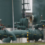 
              Pipelines and tanks are pictured in a gas terminal Thursday, Oct. 13, 2022 in Obergailbach, eastern France. France has for the first time started conveying natural gas to Germany, French gas network operator GRTgaz said Thursday, as Berlin strives to diversify its energy supply following the interruption of Russian gas deliveries. GRTgaz said in a statement the gas pipeline connecting both countries at the French border village of Obergailbach has began delivering an initial daily capacity of 31 gigawatt-hours. (AP Photo/Jean-Francois Badias)
            