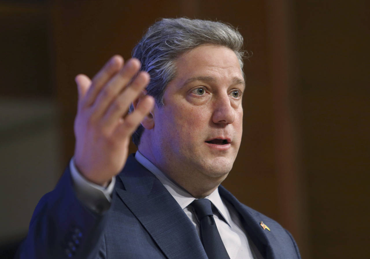 FILE—In this file photo from March 28, 2022, U.S. Senate Democratic candidate Rep. Tim Ryan, D-Oh...