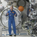 
              In this image from video made available by NASA, astronaut Nicole Mann speaks during an interview on Wednesday, Oct. 19, 2022. The first Native American woman in space said Wednesday that she’s overwhelmed by the beauty and delicacy of Mother Earth, and is channeling “positive energy” as her five-month mission gets underway. (NASA via AP)
            