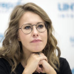 
              FILE - Former presidential candidate and TV star Ksenia Sobchak attends a news conference in Moscow, on Thursday, May 31, 2018. Russian investigators on Wednesday, Oct. 26, 2022 raided the home of Sobchak, the glamourous daughter of Russian President Vladimir Putin's one-time boss, in a move that has sent shockwaves through the country's political scene. (AP Photo/Pavel Golovkin, File)
            