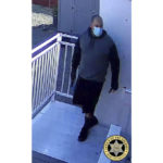 
              This undated image released by Merced County Sheriff's Office shows a person of interest, where the person is similar in appearance to the surveillance photo from the original kidnapping scene where four members of a family, including an 8-month-old child, were taken against their will at gunpoint from a business in the city of Merced, Calif., on Monday, Oct. 3, 2022. (Merced County Sheriff's Office via AP)
            