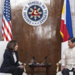 
              U.S. Vice President Kamala Harris meets with Philippines President Ferdinand Marcos Jr. at the Malacanang Palace in Manila, Philippines, on Monday, Nov. 21, 2022. (Haiyun Jiang/The New York Times, Pool)
            