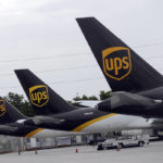
              FILE - In this July 27, 2020 file photo, the tails of three UPS aircraft are shown parked at Miami International Airport in Miami. The nation’s major shipping companies are in the best shape to get holiday shoppers’ packages delivered on time since the start of the pandemic, suggesting a return to normalcy. (AP Photo/Wilfredo Lee, File)
            